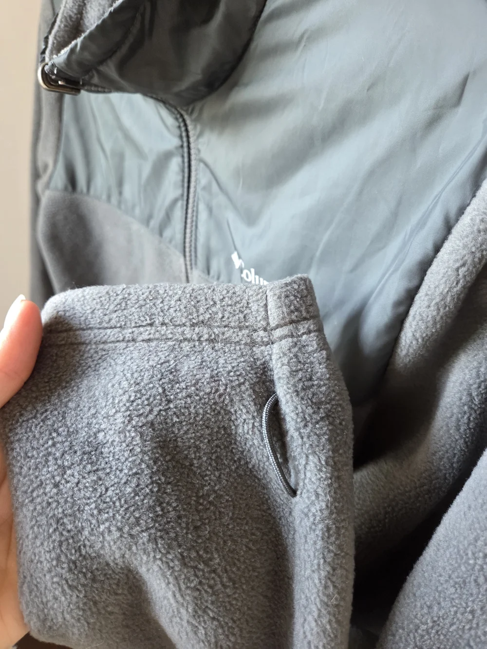 Columbia Kids' 14/16 Gray Full-Zip Fleece Jacket